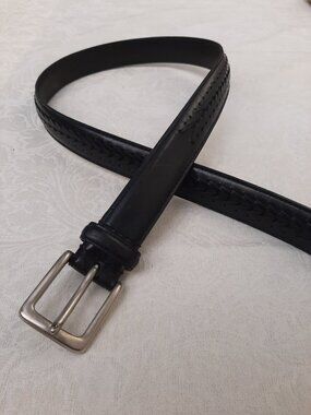 Black Belt with Braid Detail